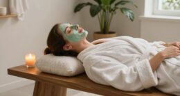 relaxing face mask routine