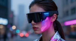 stylish glowing facial accessories