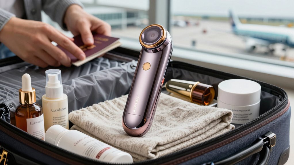 travel ready skincare device maintenance